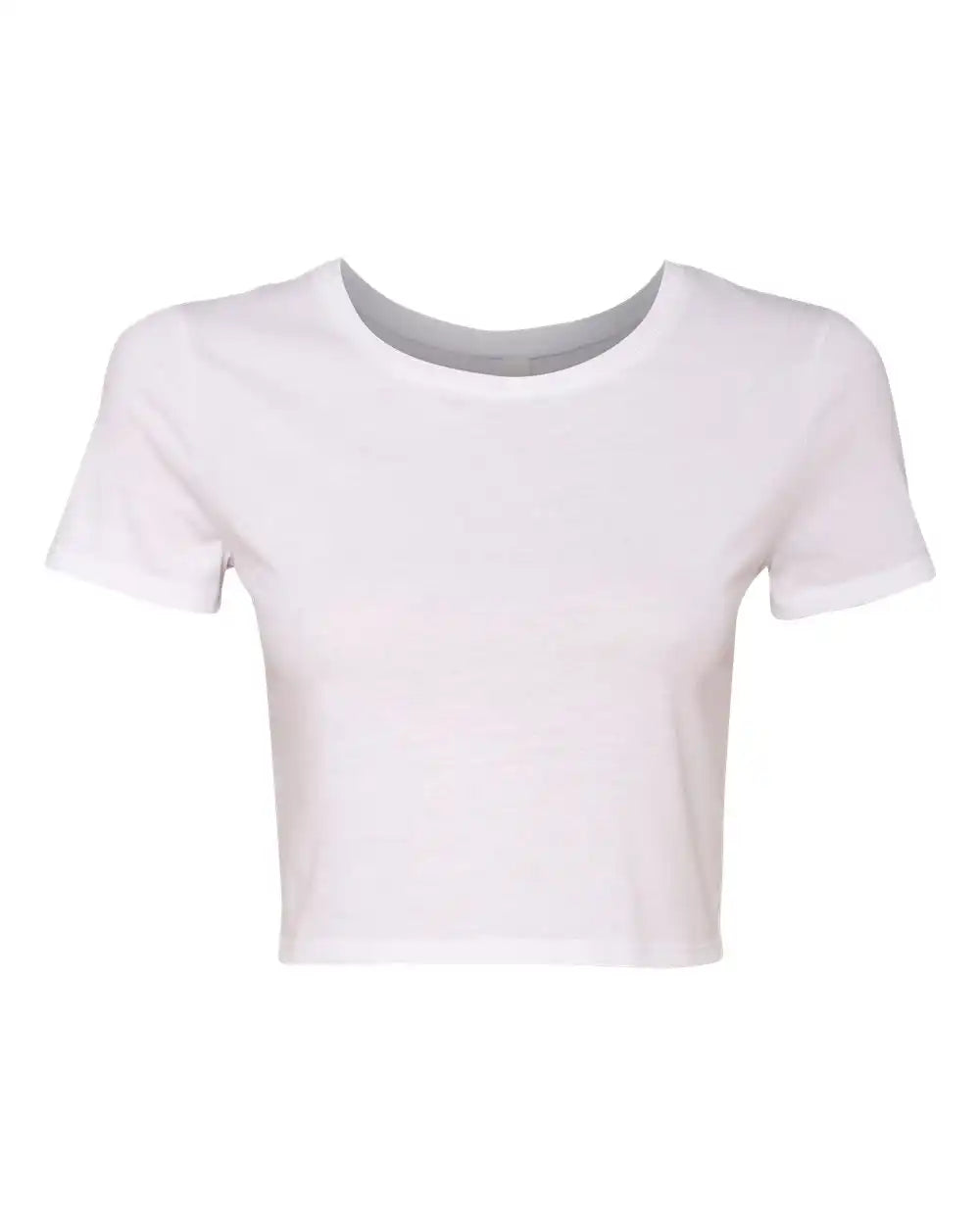 Bella + Canvas 6681 Women’s Crop Tee - White - Xs/s