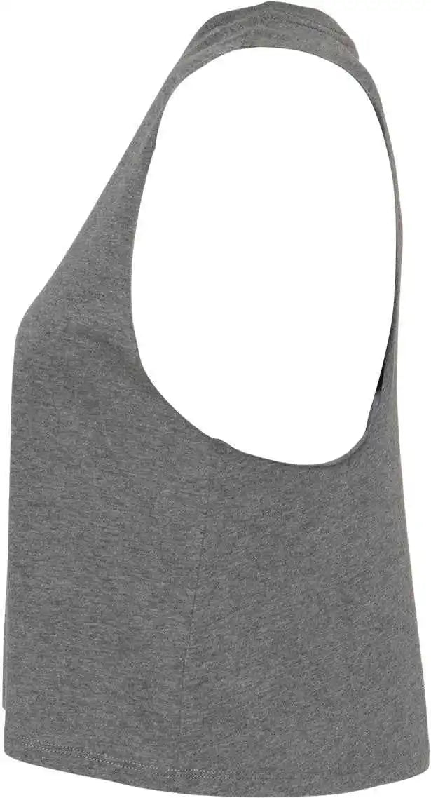 Bella + Canvas 6682 Women’s Racerback Crop Tank Deep Heather