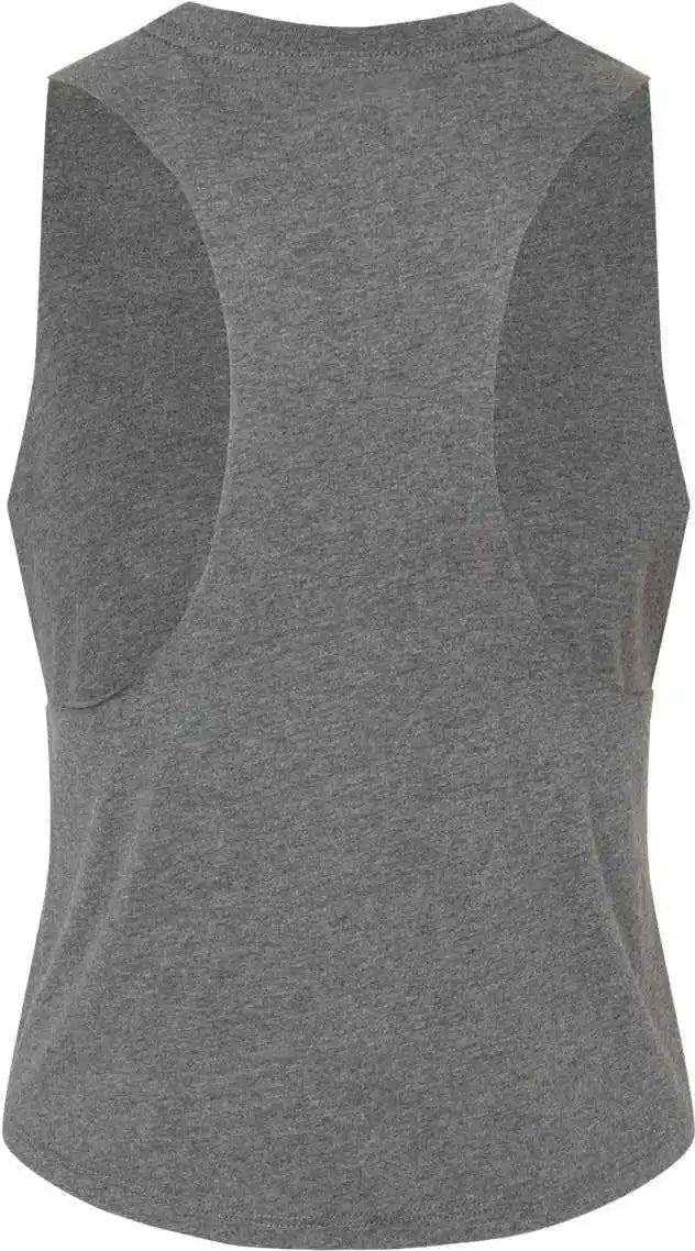 Bella + Canvas 6682 Women’s Racerback Crop Tank Deep Heather