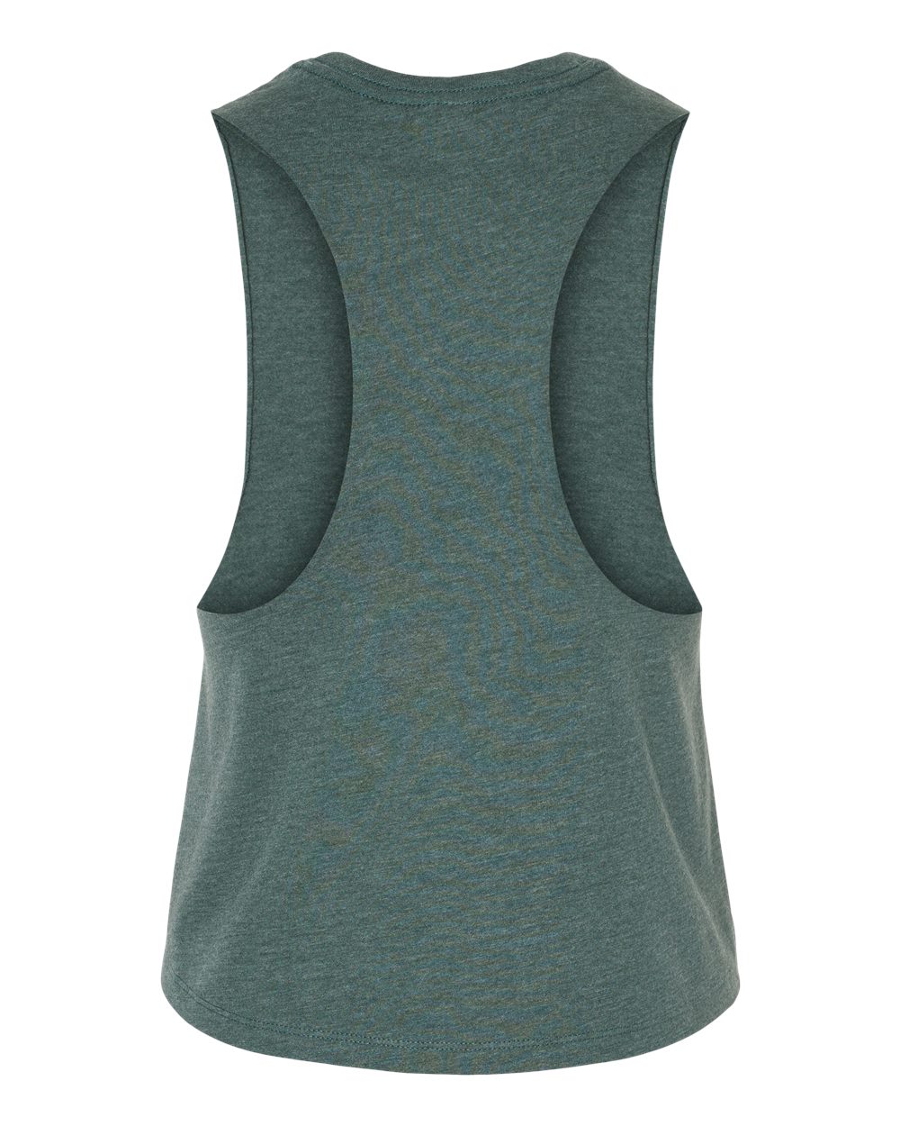 Bella + Canvas 6682 Women’s Racerback Crop Tank - Heather Forest
