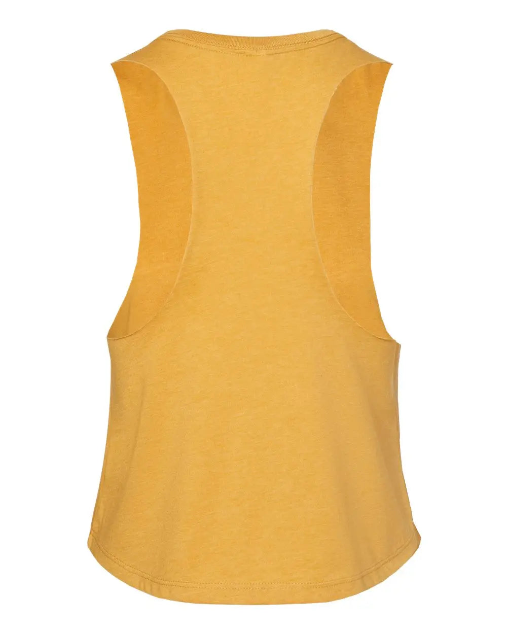 Bella + Canvas 6682 Women’s Racerback Crop Tank - Heather Mustard