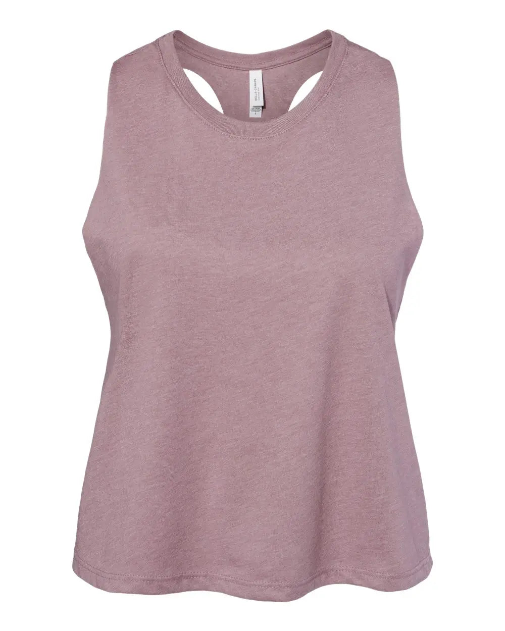 Bella + Canvas 6682 Women’s Racerback Crop Tank - Heather Orchid