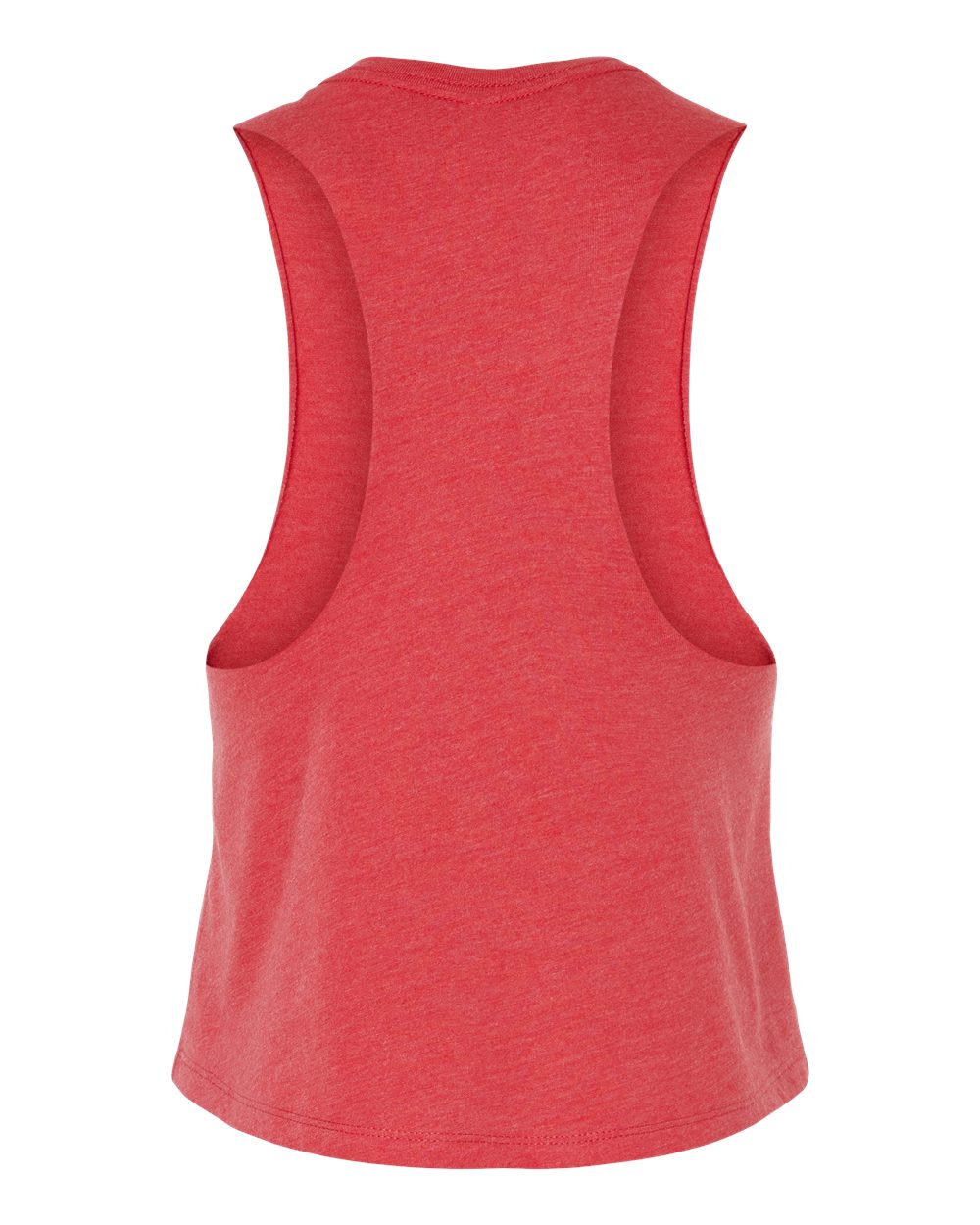 Bella + Canvas 6682 Women’s Racerback Crop Tank - Heather Red