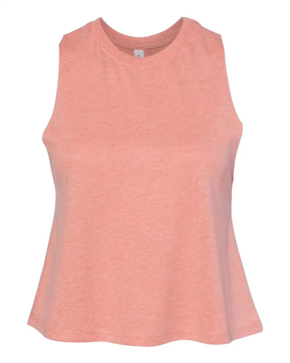 Bella + Canvas 6682 Women’s Racerback Crop Tank - Heather Sunset - Ladies s