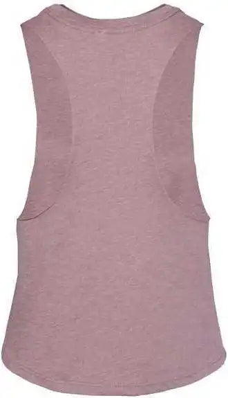 Bella + Canvas 6682 Women’s Racerback Cropped Tank Heather Orchid