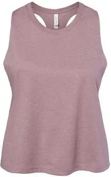 Bella + Canvas 6682 Women’s Racerback Cropped Tank Heather Orchid