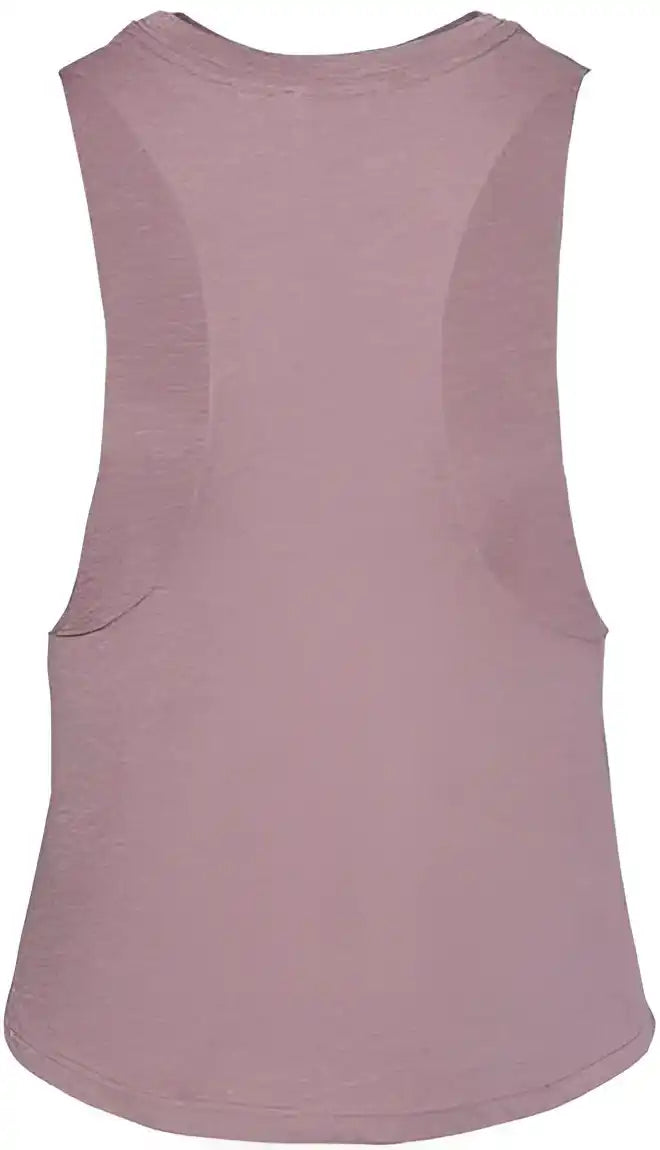 Bella + Canvas 6682 Women’s Racerback Cropped Tank Heather Orchid