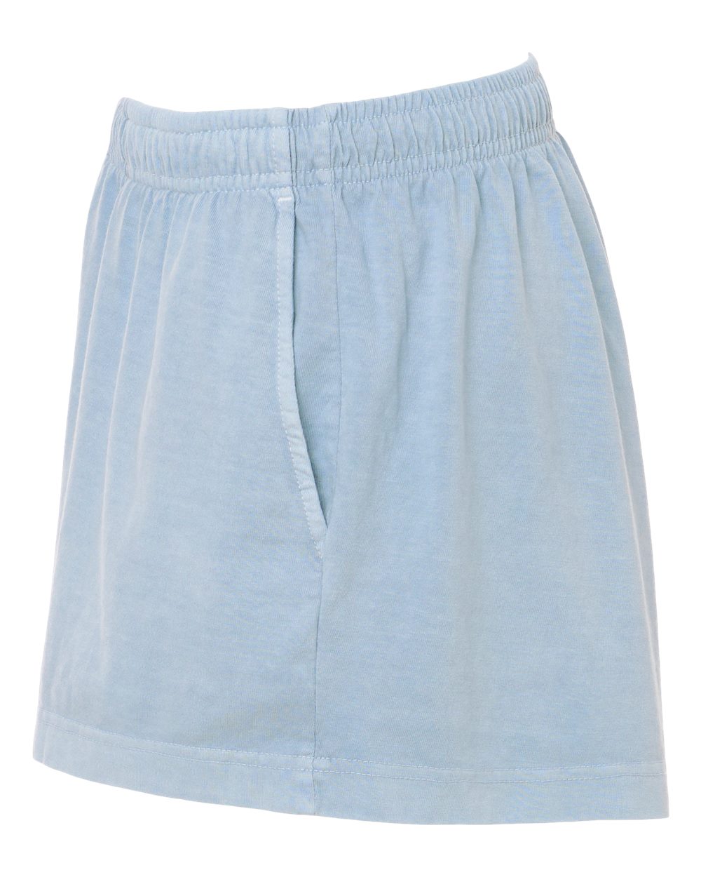 Bella + Canvas 6824gd Women’s Garment-dyed Shorts - Light Washed Denim
