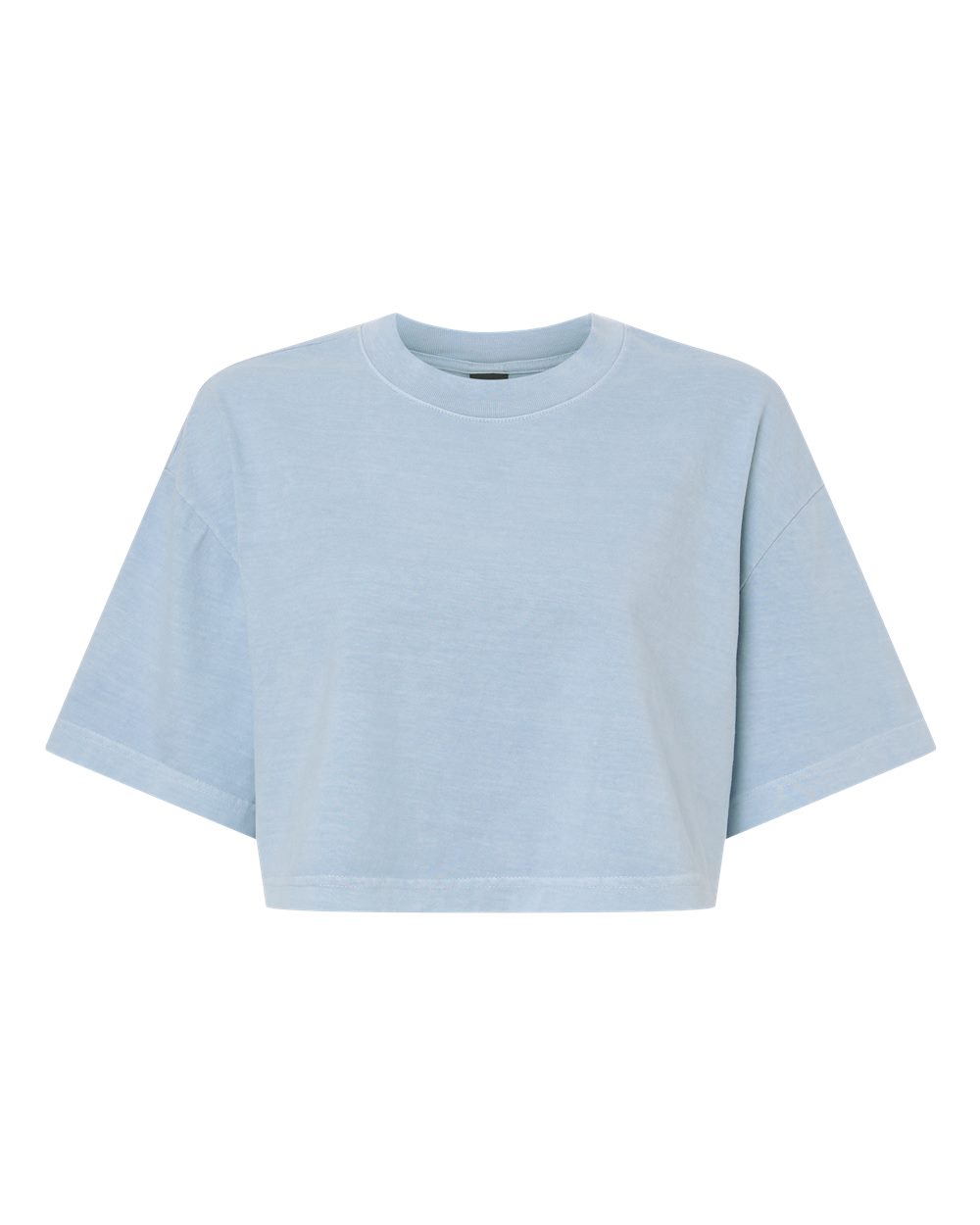 Bella + Canvas 6882gd Women’s Garment-dyed Cropped Tee - Light Washed Denim