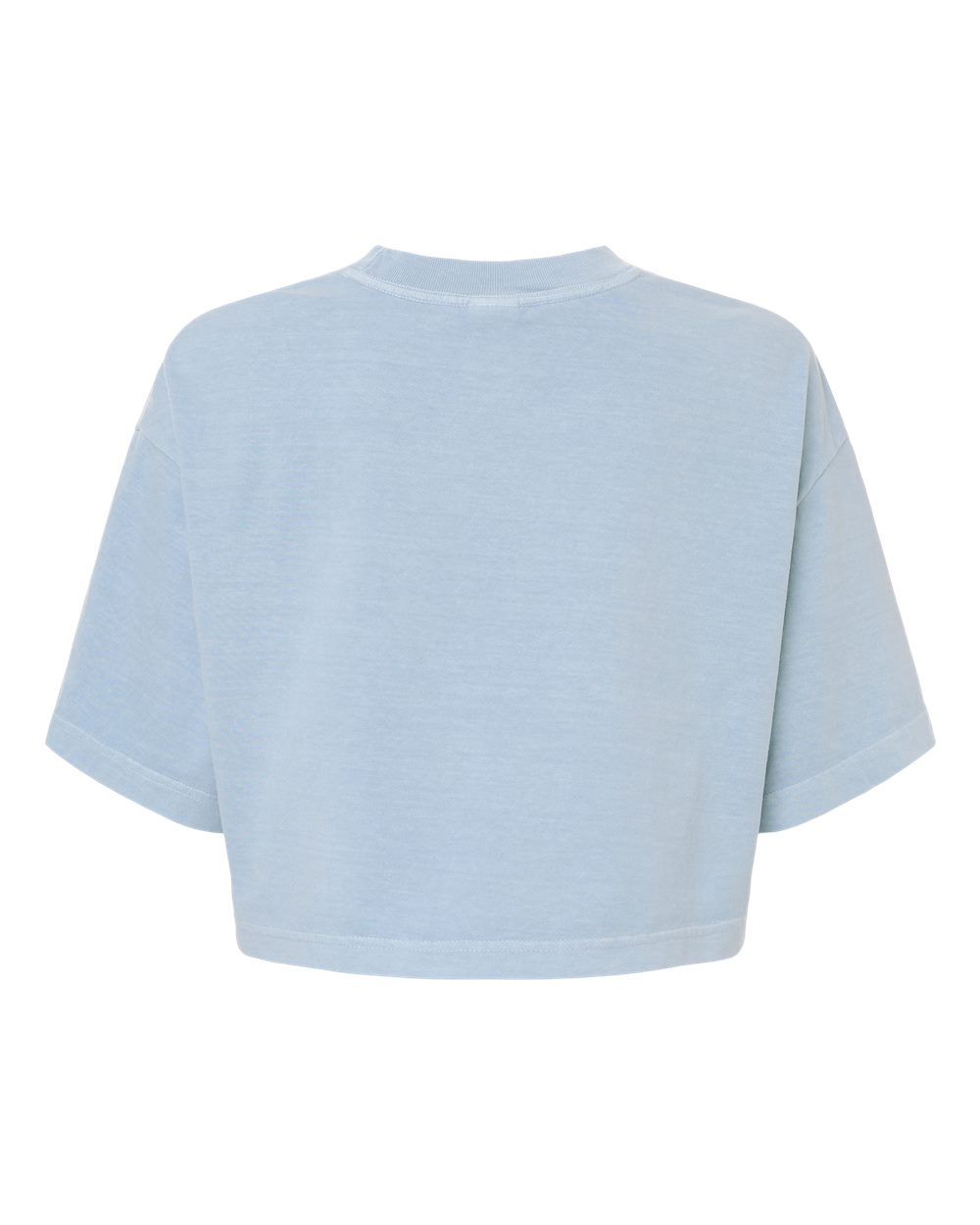 Bella + Canvas 6882gd Women’s Garment-dyed Cropped Tee - Light Washed Denim