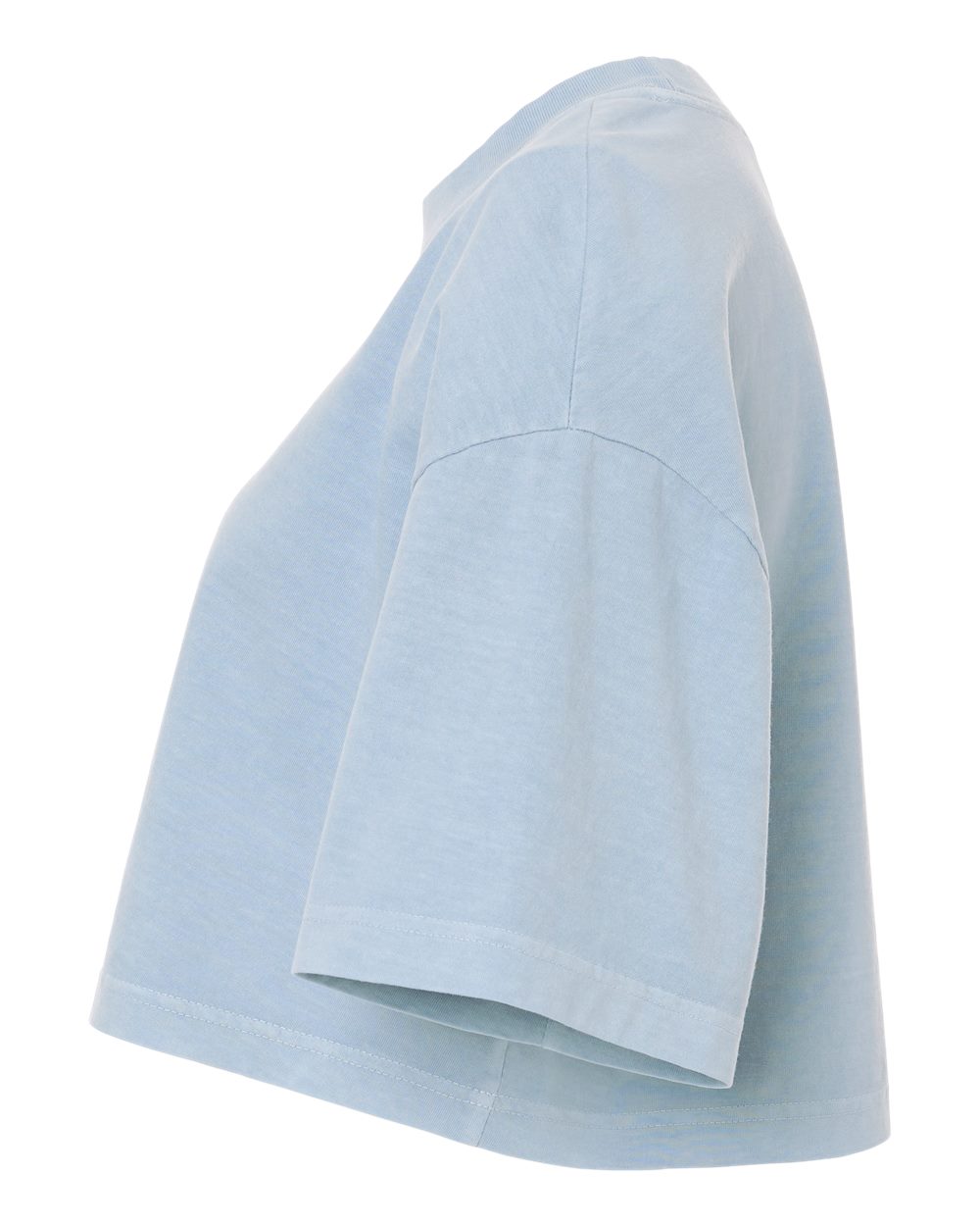 Bella + Canvas 6882gd Women’s Garment-dyed Cropped Tee - Light Washed Denim