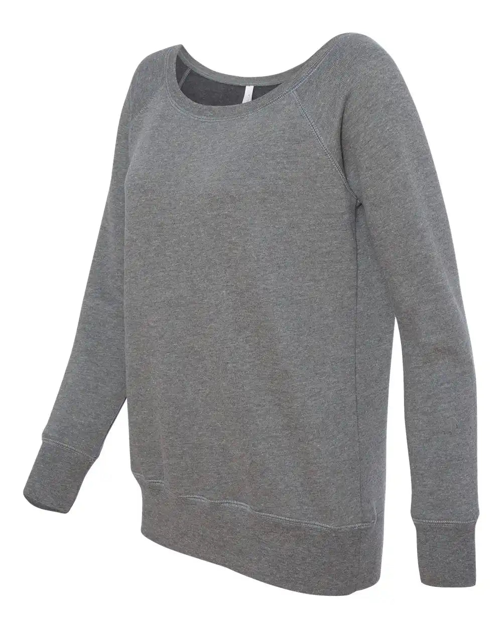 Bella + Canvas 7501 Women’s Sponge Fleece Wide Neck Sweatshirt - Deep Heather - s