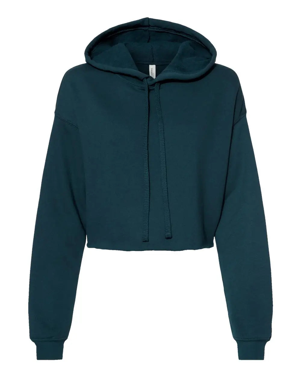 Bella + Canvas 7502 Women’s Crop Fleece Hoodie - Atlantic