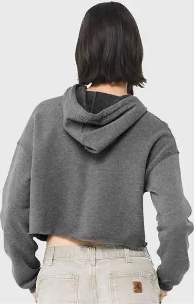 Bella + Canvas 7502 Women’s Crop Fleece Hoodie Deep Heather