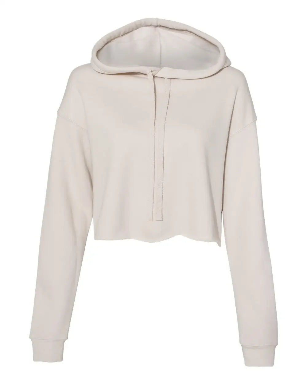 Bella + Canvas 7502 Women’s Crop Fleece Hoodie - Heather Dust