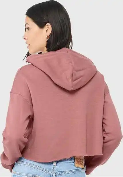 Bella + Canvas 7502 Women’s Crop Fleece Hoodie Mauve