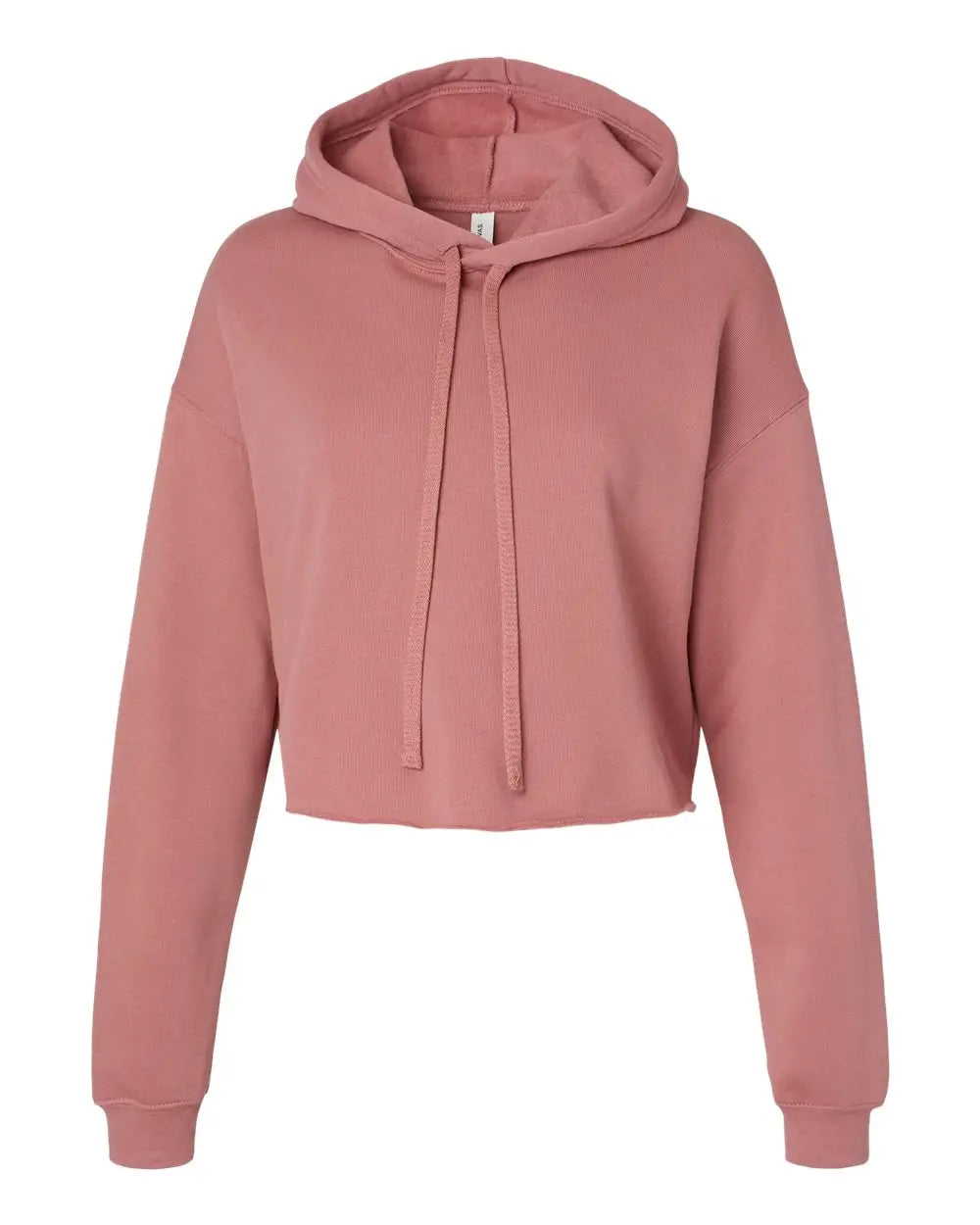 Bella + Canvas 7502 Women’s Crop Fleece Hoodie - Mauve