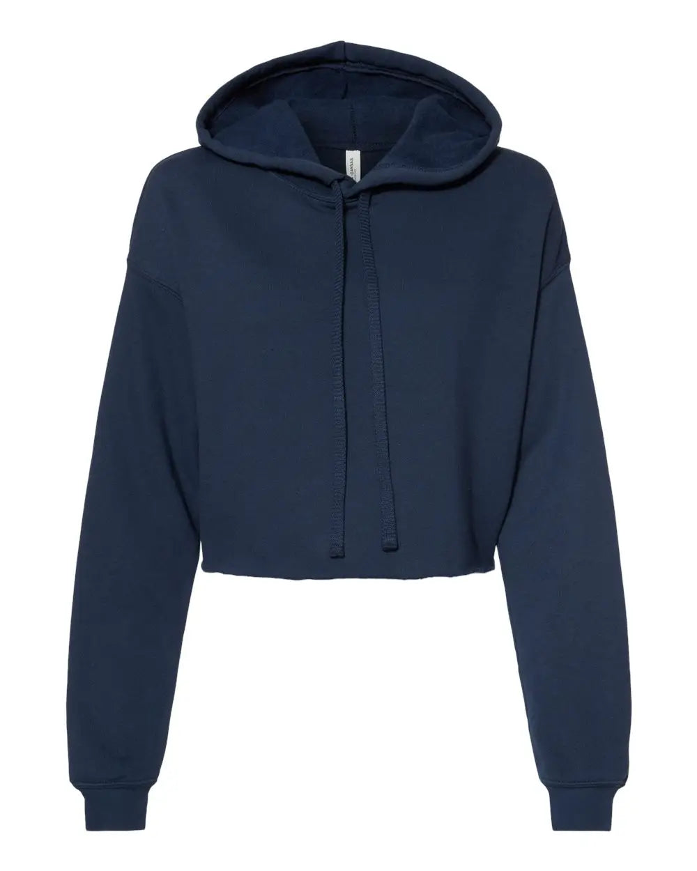 Bella + Canvas 7502 Women’s Crop Fleece Hoodie - Navy - s