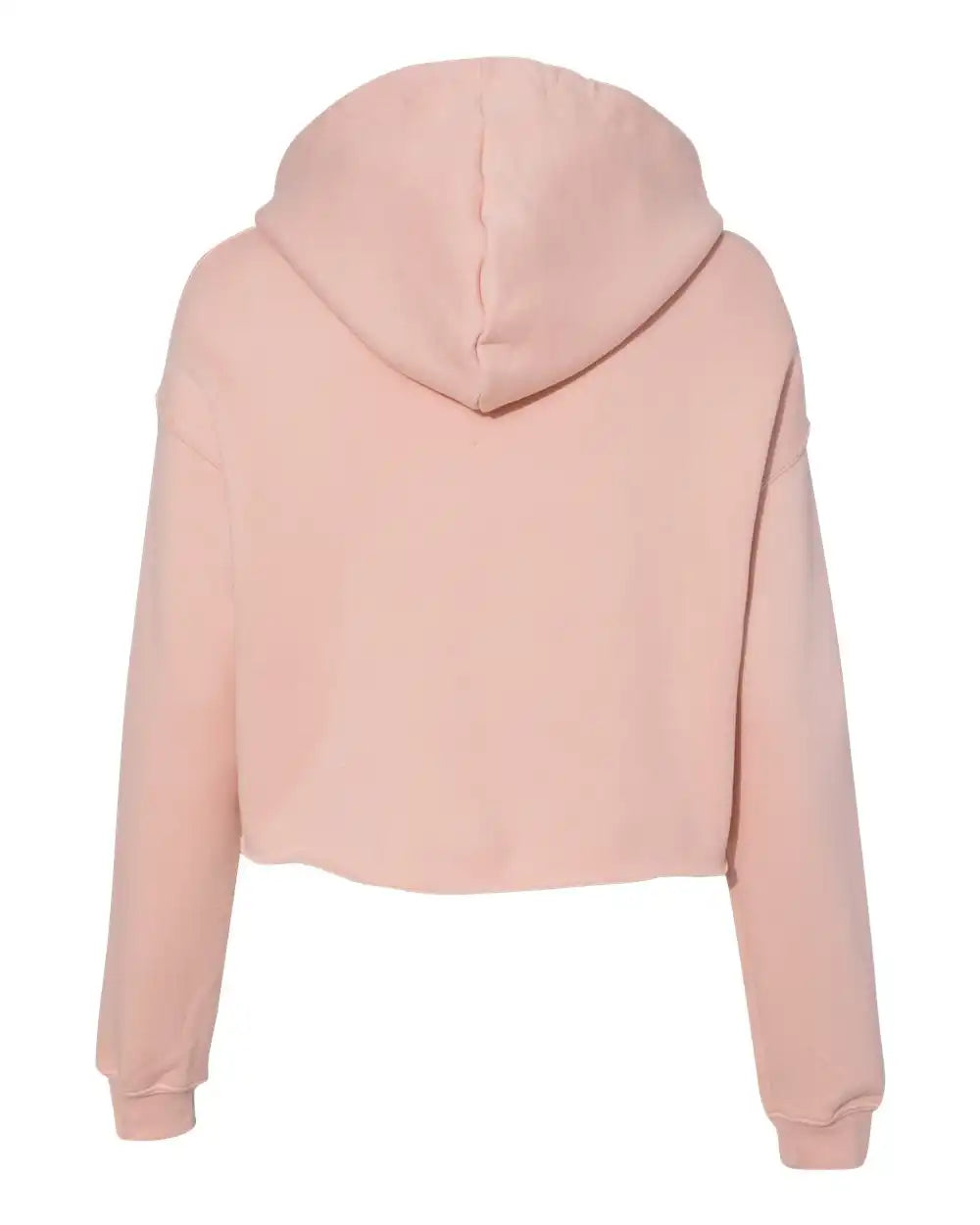 Bella + Canvas 7502 Women’s Crop Fleece Hoodie - Peach - s