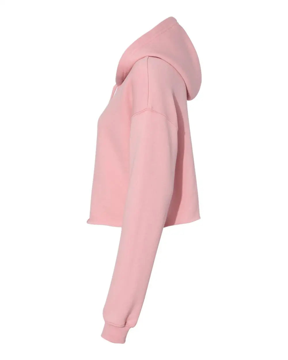 Bella + Canvas 7502 Women’s Crop Fleece Hoodie - Pink