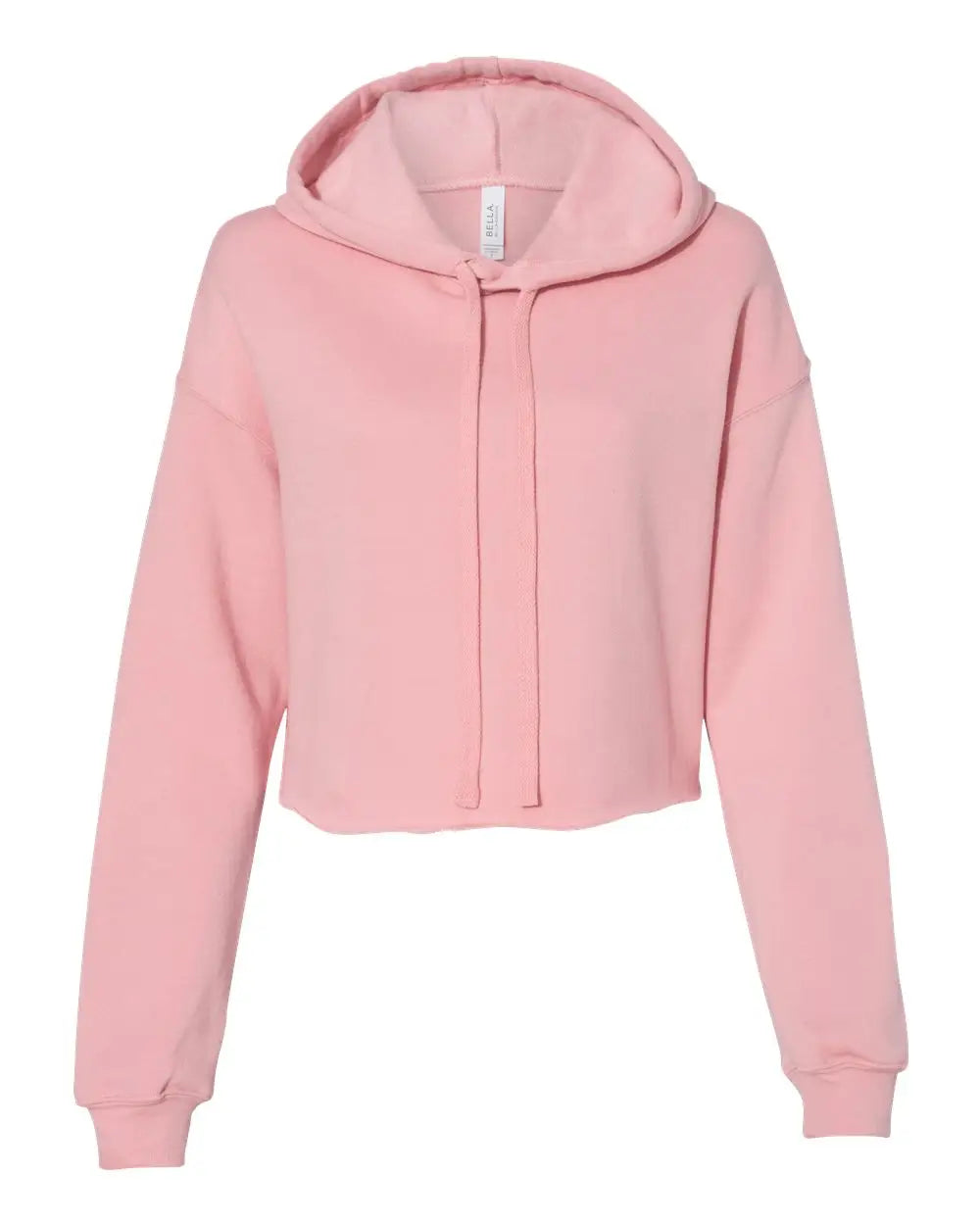 Bella + Canvas 7502 Women’s Crop Fleece Hoodie - Pink