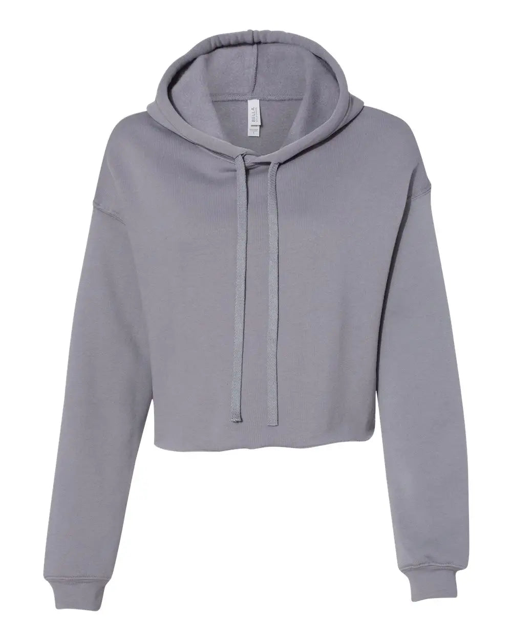 Bella + Canvas 7502 Women’s Crop Fleece Hoodie - Storm