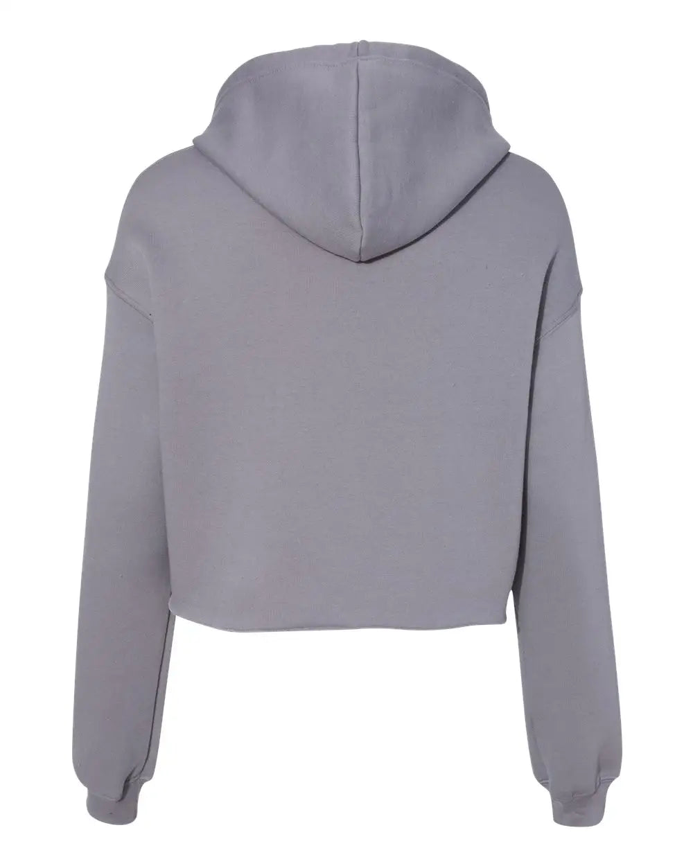 Bella + Canvas 7502 Women’s Crop Fleece Hoodie - Storm - Dark Gray / s