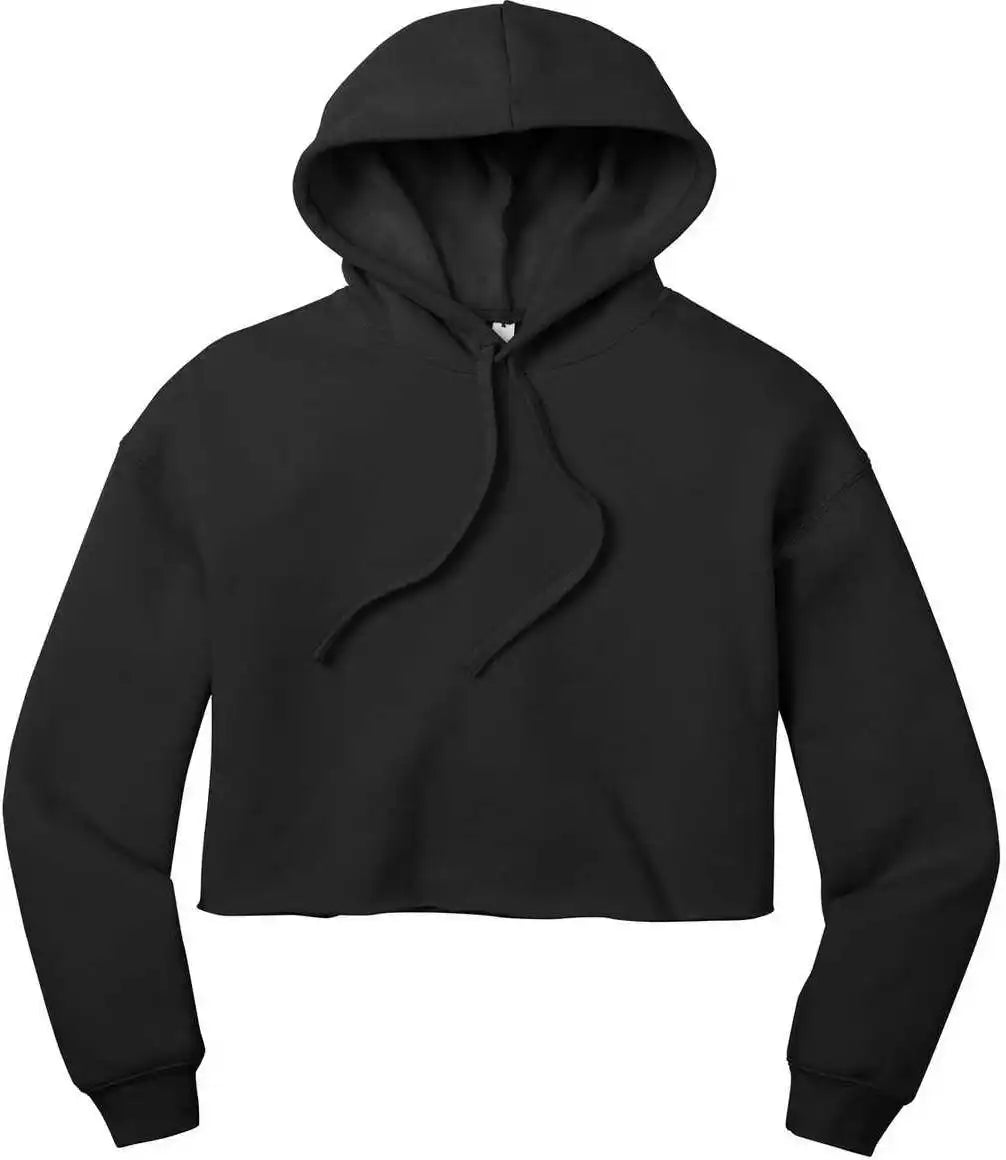 Bella + Canvas 7502 Women’s Sponge Fleece Cropped Hoodie Black