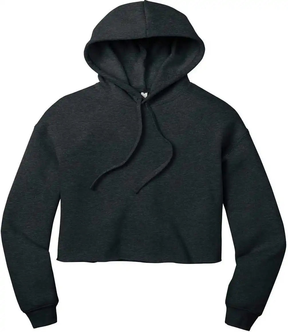 Bella + Canvas 7502 Women’s Sponge Fleece Cropped Hoodie Dark Gray Heather