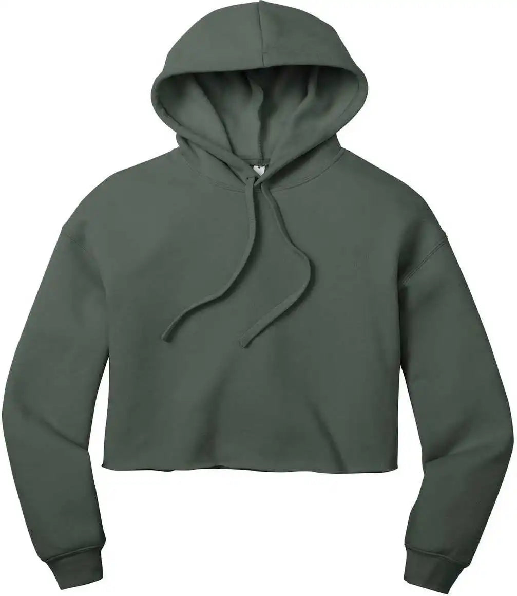 Bella + Canvas 7502 Women’s Sponge Fleece Cropped Hoodie Military Green