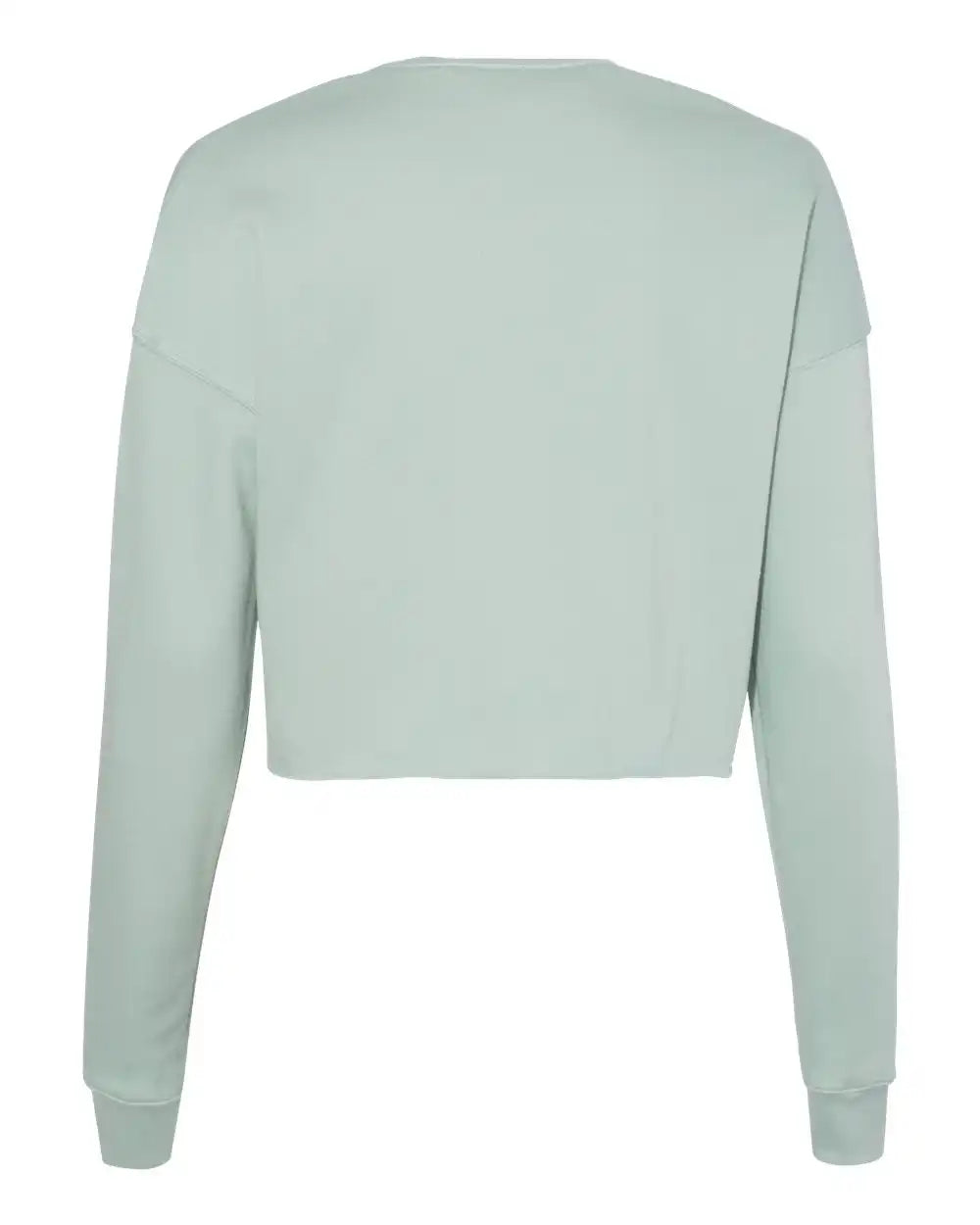 Bella + Canvas 7503 Women’s Crop Crew Fleece - Dusty Blue - s