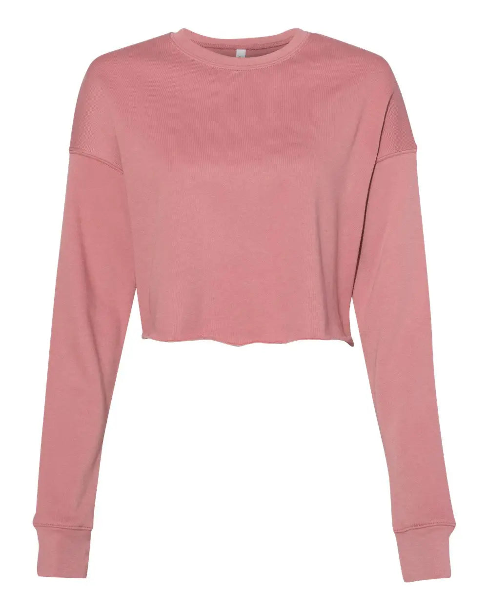 Bella + Canvas 7503 Women’s Crop Crew Fleece - Mauve - Pink / s