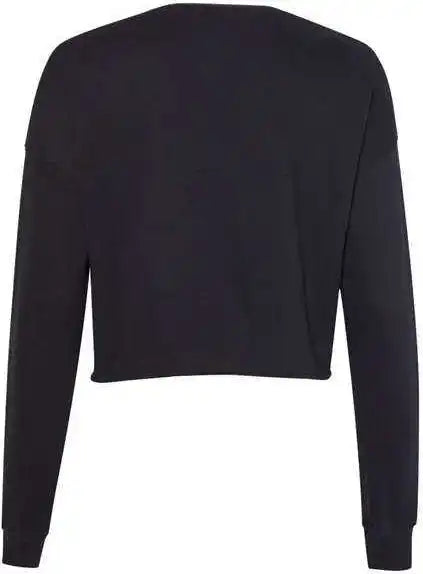 Bella + Canvas 7503 Women’s Cropped Crew Fleece Black