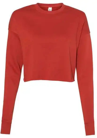 Bella + Canvas 7503 Women’s Cropped Crew Fleece - Brick