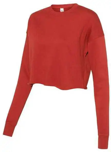 Bella + Canvas 7503 Women’s Cropped Crew Fleece - Brick