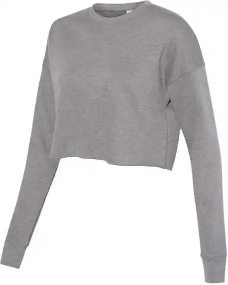 Bella + Canvas 7503 Women’s Cropped Crew Fleece Deep Heather