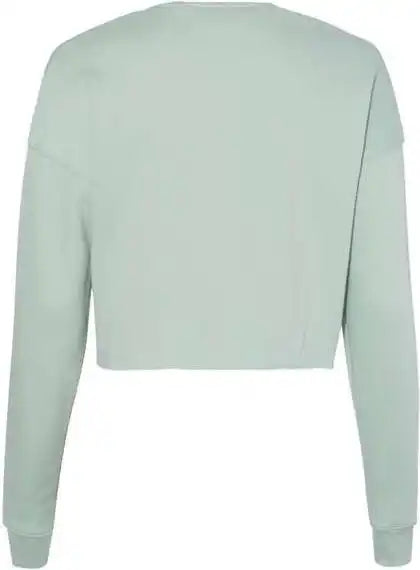 Bella + Canvas 7503 Women’s Cropped Crew Fleece Dusty Blue