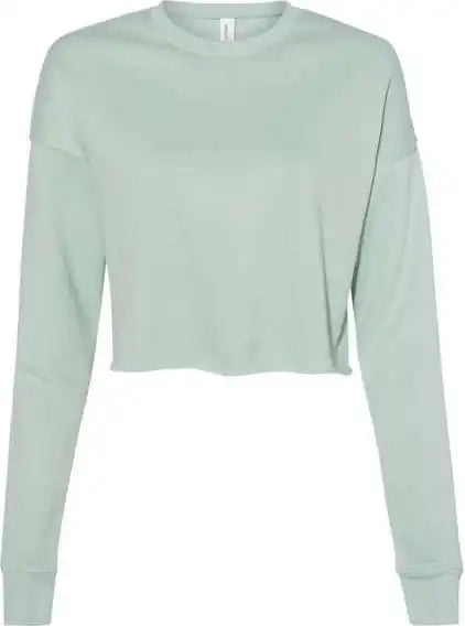Bella + Canvas 7503 Women’s Cropped Crew Fleece Dusty Blue