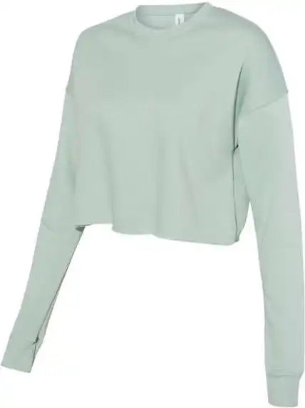 Bella + Canvas 7503 Women’s Cropped Crew Fleece Dusty Blue
