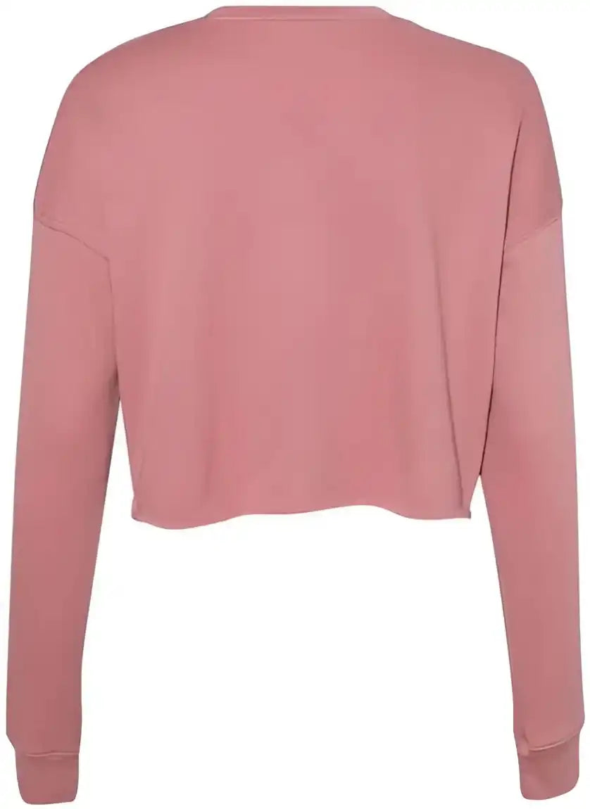 Bella + Canvas 7503 Women’s Cropped Crew Fleece - Mauve