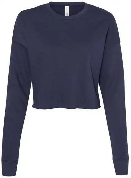 Bella + Canvas 7503 Women’s Cropped Crew Fleece - Navy