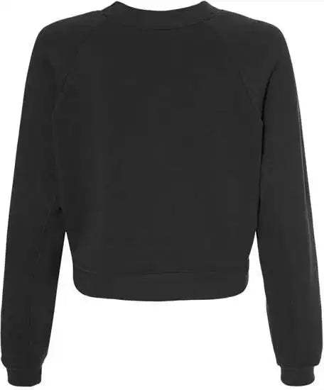 Bella + Canvas 7505 Women’s Raglan Pullover Fleece Dark Grey