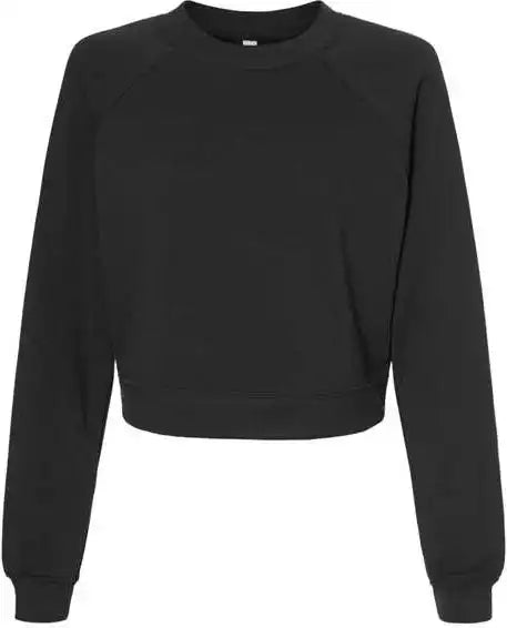 Bella + Canvas 7505 Women’s Raglan Pullover Fleece Dark Grey