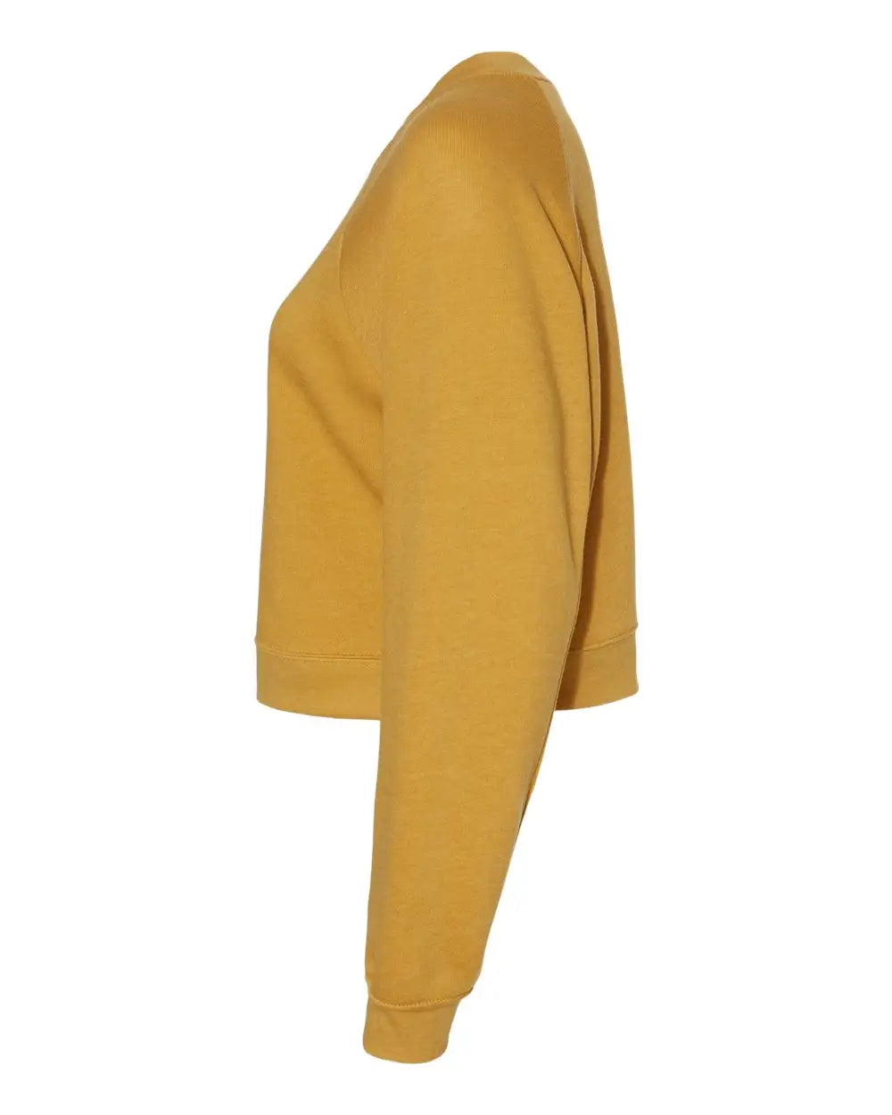Bella + Canvas 7505 Women’s Raglan Pullover Fleece - Heather Mustard