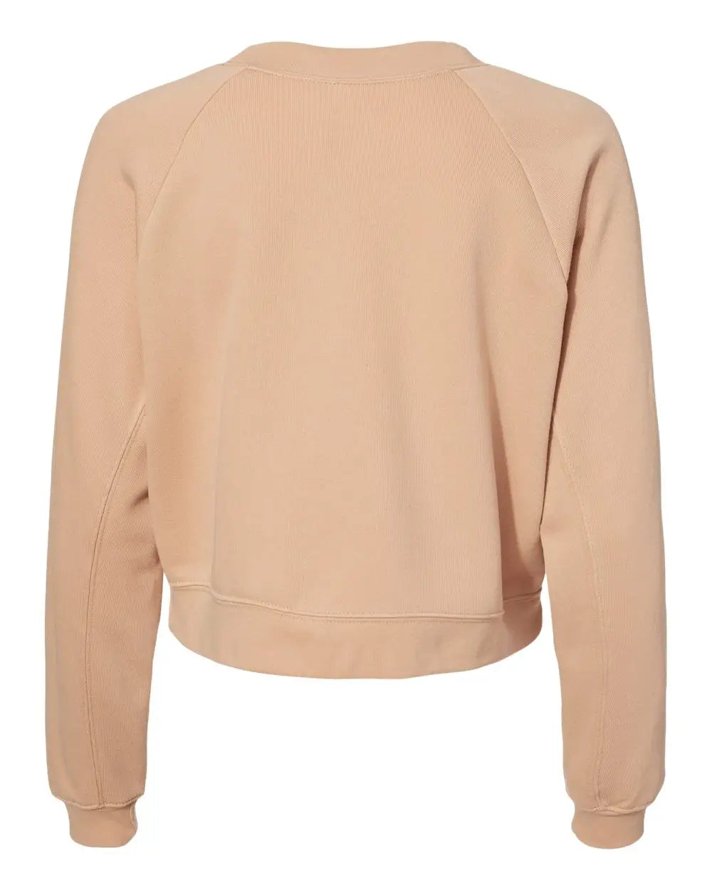 Bella + Canvas 7505 Women’s Raglan Pullover Fleece - Heather Sand Dune