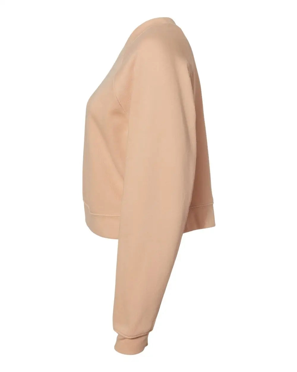 Bella + Canvas 7505 Women’s Raglan Pullover Fleece - Heather Sand Dune