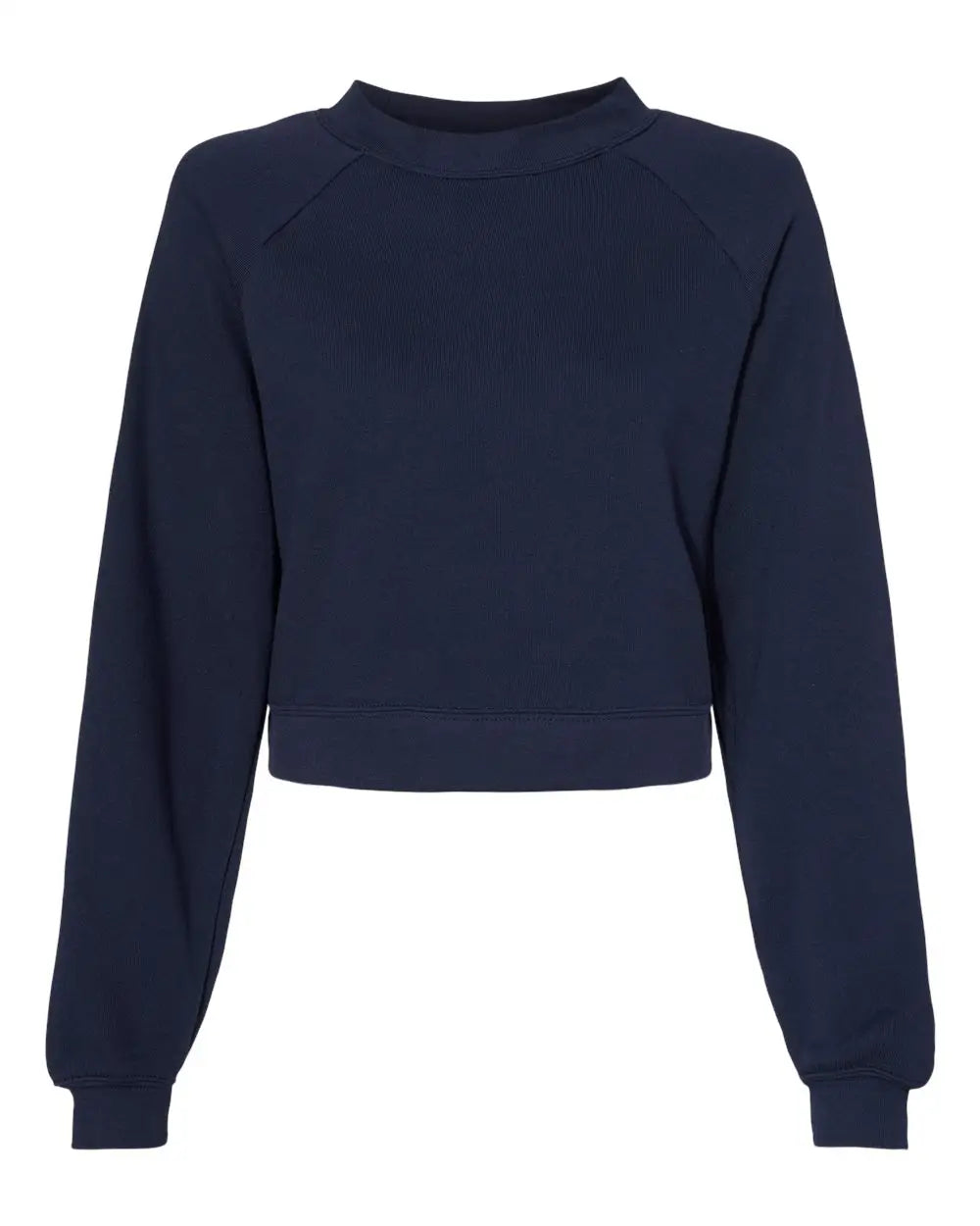 Bella + Canvas 7505 Women’s Raglan Pullover Fleece - Navy - s