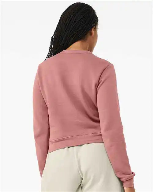 Bella + Canvas 7511 Women’s Sponge Fleece Classic Crewneck Pullover - Mauve