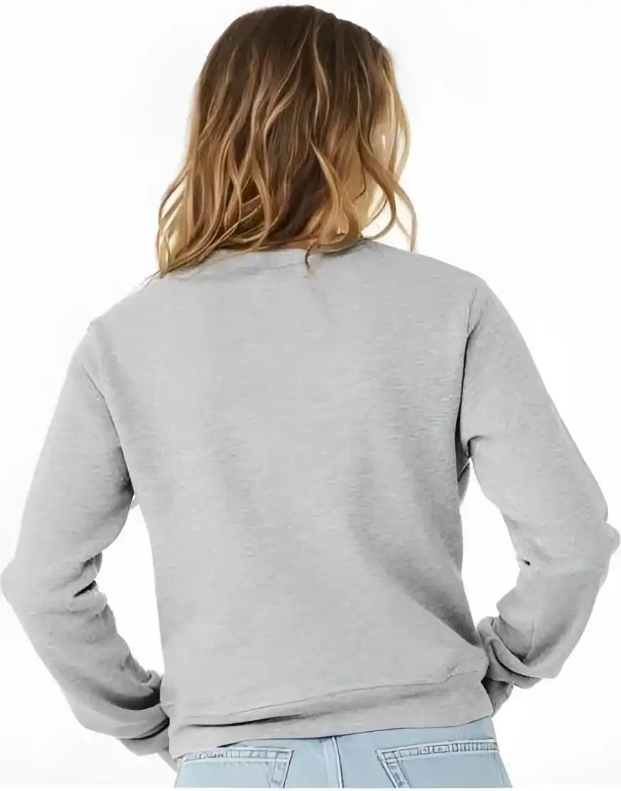 Bella + Canvas 7511 Women’s Sponge Fleece Classic Crewneck Pullover Athletic Heather