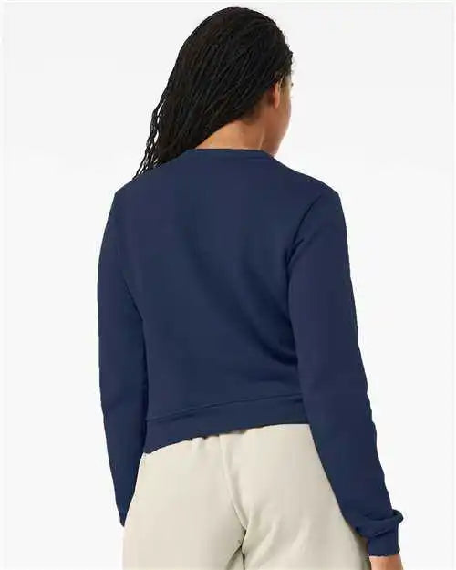 Bella + Canvas 7511 Women’s Sponge Fleece Classic Crewneck Pullover Navy